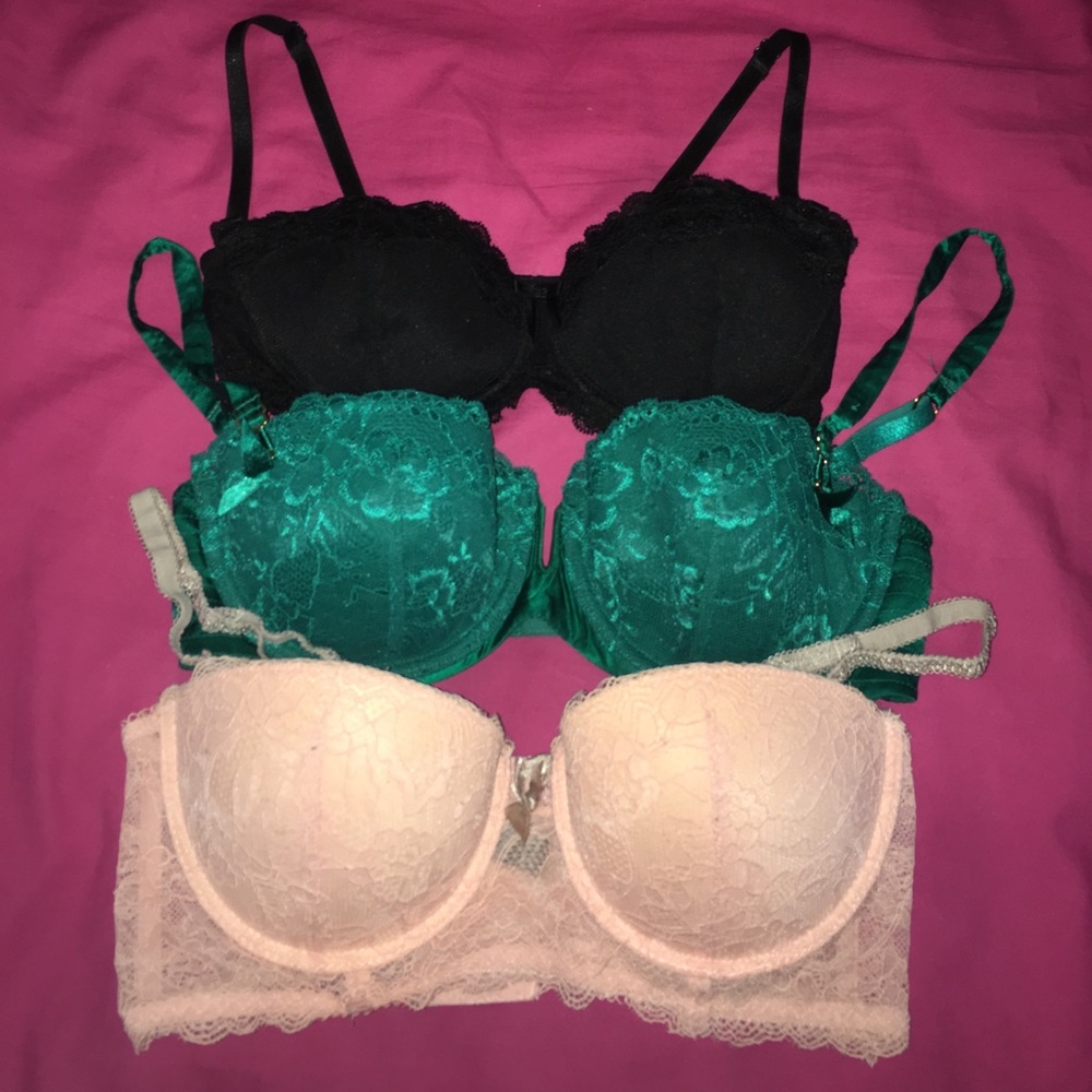 COPY - Three Lacy Bras 34C